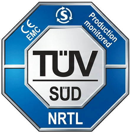 TÜV SÜD NRTL Certified